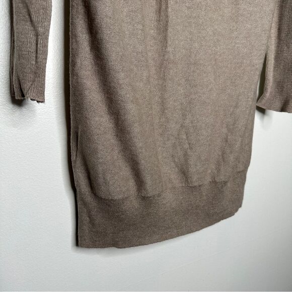 Kaisely Cowl Neck Sweater Dress Tan long sleeve knit size small‎ cotton wool - Picture 5 of 6